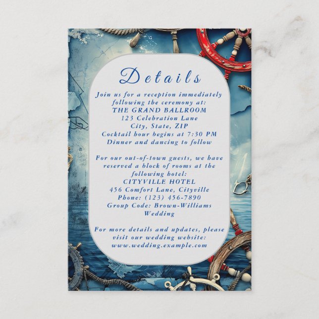 D'accompagnement Carte Boîtier Rustique Chic Mariage (Devant)