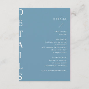 D'accompagnement carte boîtier ultra-moderne pour détails mariages