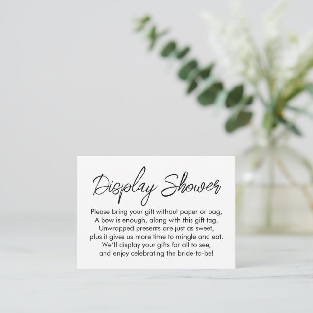 D'accompagnement Carte Cadeau Mariage Simple Moderne Affichage Douc (Debout devant)