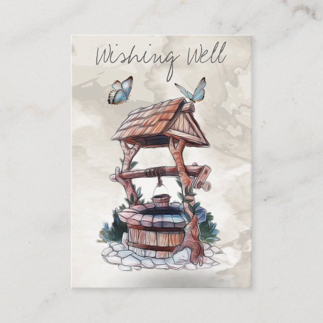 D'ACCOMPAGNEMENT CARTE CADEAU WISHING WELL INSERTION (Devant)