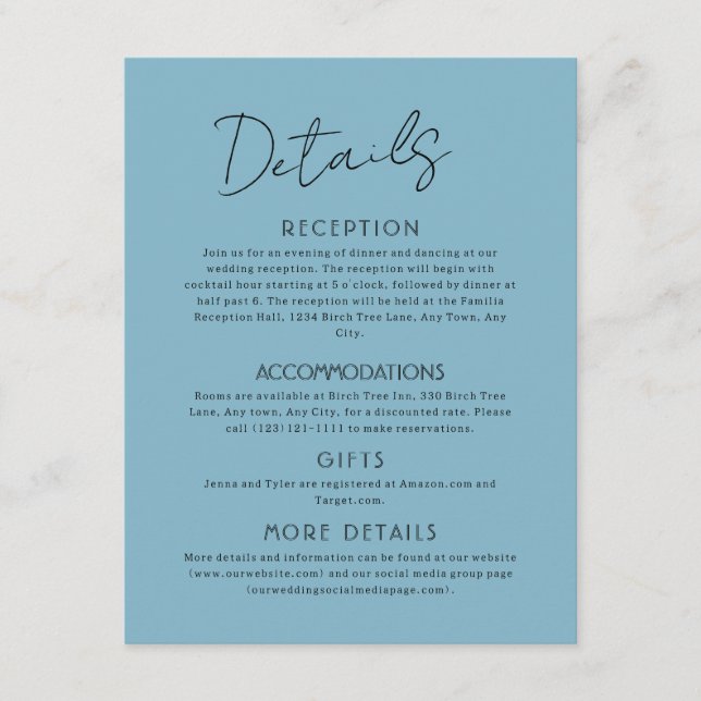 D'accompagnement Carte Céleste de Grande Enclosure de Mariage (Devant)