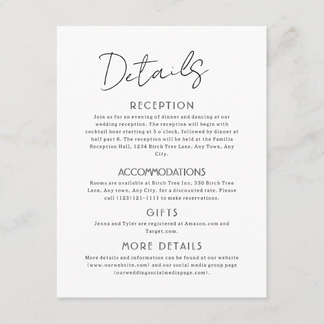 D'accompagnement Carte Céleste de Grande Enclosure de Mariage (Devant)