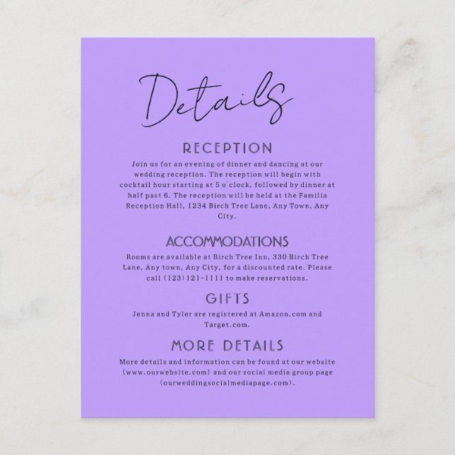 D'accompagnement Carte Céleste de Grande Enclosure de Mariage (Devant)