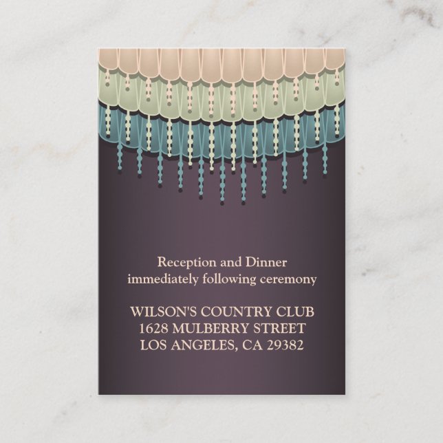 D'accompagnement Carte Chic Bohème Shabby Driving Directions (Devant)