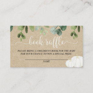 D'accompagnement Carte citrouille de tombola neutre pour le genre