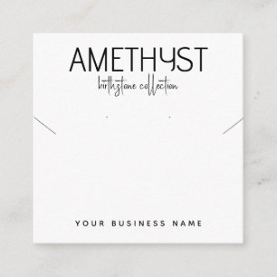 D'accompagnement Carte d'affichage minimaliste moderne pour bijoux 