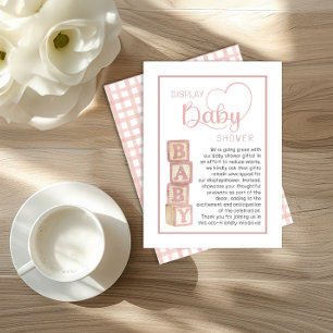 D'accompagnement Carte d'annonce de douche Rose Poussiéreuse   Cade