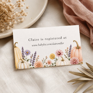 D'accompagnement Carte d'annonce de liste de naissance élégante pou