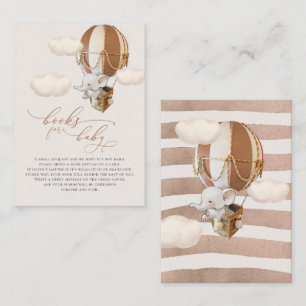 D'accompagnement Carte d'annonce de livres bébé éléphant ballon