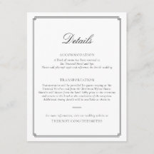 Carte d'annonce de mariage noir