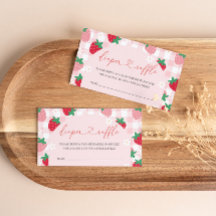 Carte d'annonce de tirage au sort de couche bébé f