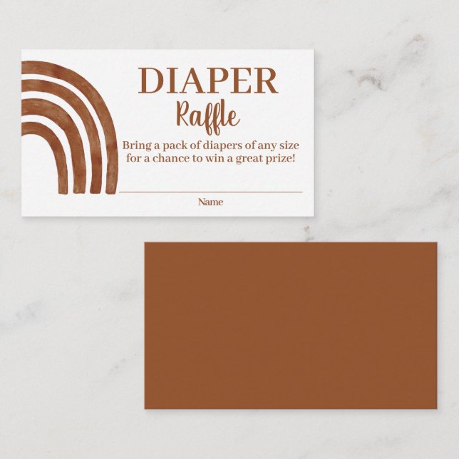 D'accompagnement Carte d'annonce de tirage au sort de couche Terrac (Devant / Derrière)