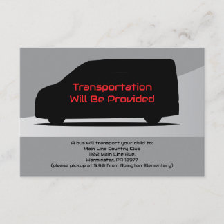 D'accompagnement Carte d'autobus du groupe Transport Mini Van