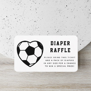 D'accompagnement Carte de Baby shower de la couche de soccer cardia