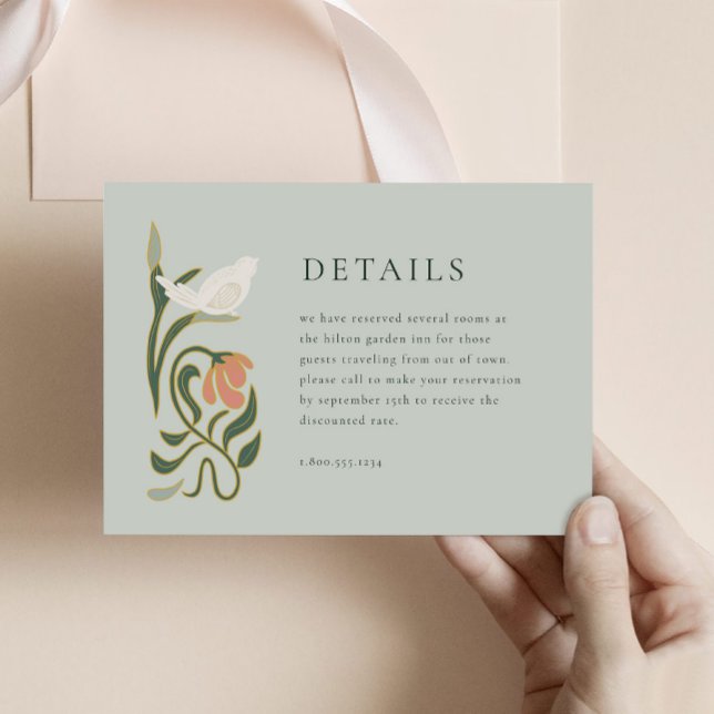 D'accompagnement Carte de boîtier Art déco vintage (Créateur téléchargé)