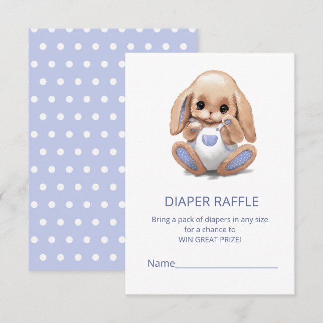 D'accompagnement Carte de boîtier avec un joli lapin peluché pour e (Devant / Derrière)