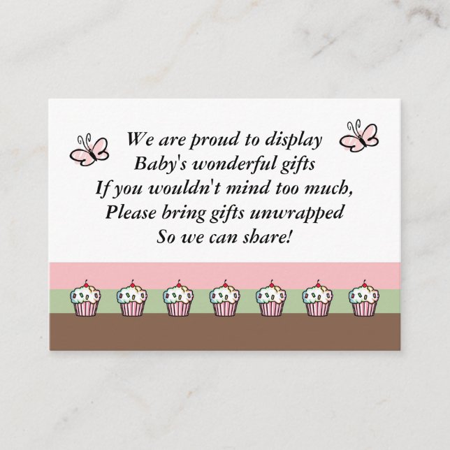 D'accompagnement Carte de boîtier baby shower (Devant)