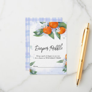 D'accompagnement Carte de boîtier Baby shower "Déchets"