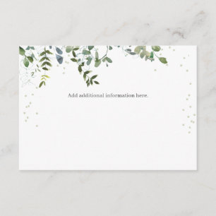 D'accompagnement Carte de boîtier Baby shower Eucalyptus