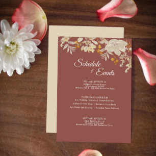 D'accompagnement Carte de boîtier Boho Horaire Boho Automne Dusty R