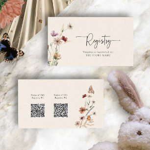 D'accompagnement Carte de boîtier Boho Registry QR Codes
