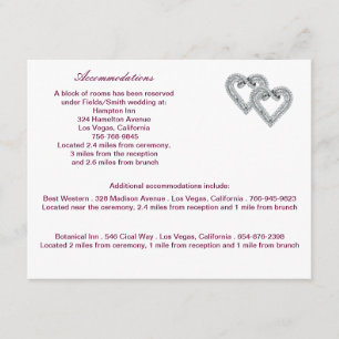 D'accompagnement Carte de boîtier couleur rose personnalisée
