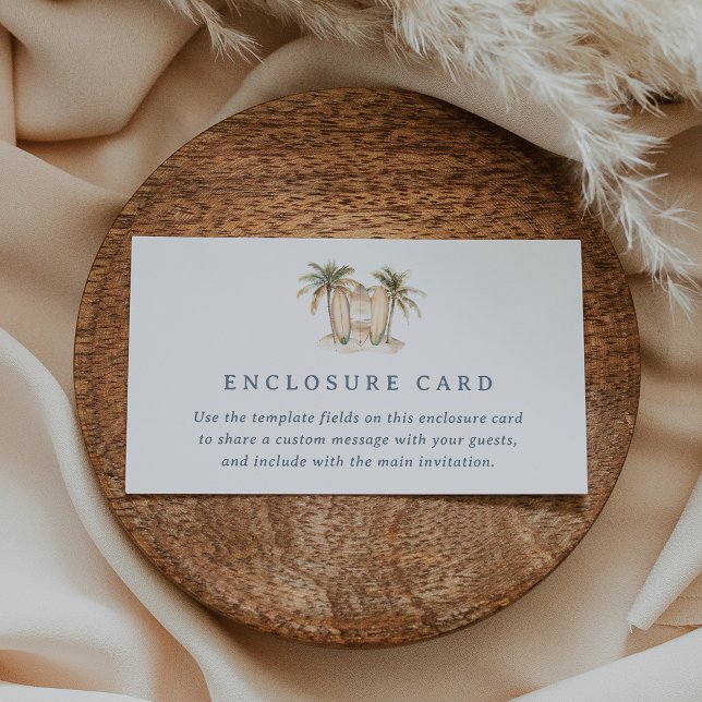 D'accompagnement Carte de boîtier de Baby shower de Surf côtier mod (Créateur téléchargé)