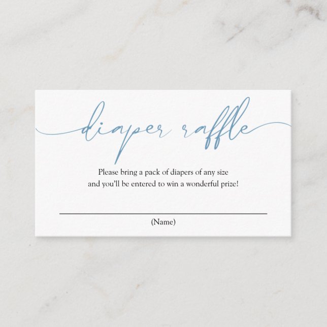 D'accompagnement Carte de boîtier de calligraphie bleue (Devant)