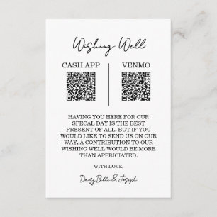 D'accompagnement Carte de boîtier de code QR bien Mariage