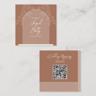 D'accompagnement Carte de boîtier de code QR mariage