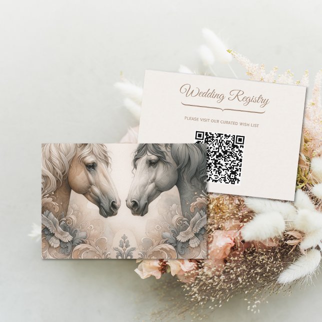 D'accompagnement Carte de boîtier de code QR mariage (Wedding QR Code Enclosure Card (front and back))