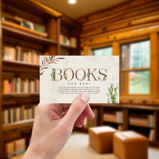 D'accompagnement Carte de boîtier de demande de Baby shower de Cact (Créateur téléchargé)