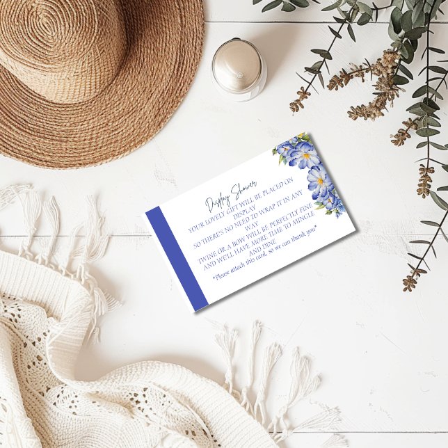 D'accompagnement Carte de boîtier de douche à écran floral bleu mod (Créateur téléchargé)