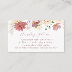 D'accompagnement Carte de boîtier de douche en fleurs roses