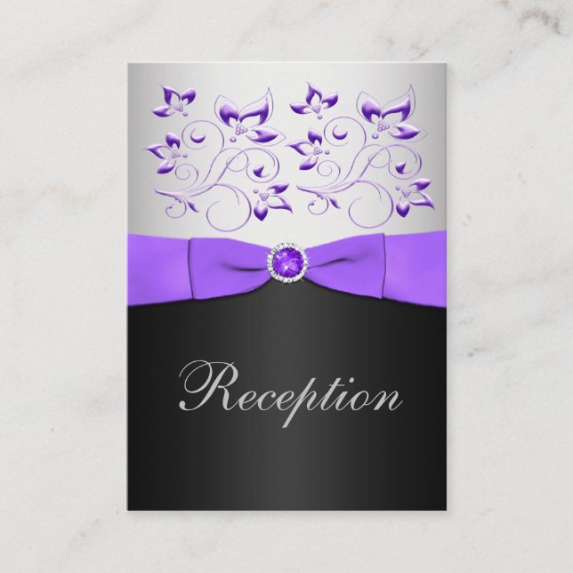 D'accompagnement Carte de boîtier de réception noire, violette et a (Devant)
