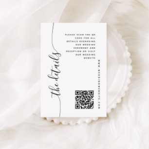 D'accompagnement Carte de boîtier Détails du Mariage de script vert