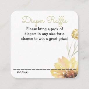 D'accompagnement Carte de boîtier du Baby shower de tournesol de pa