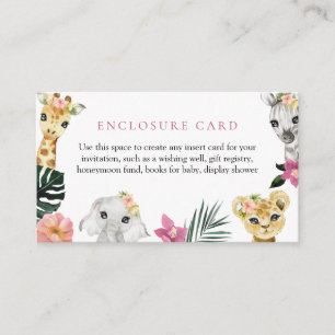 D'accompagnement Carte de boîtier du Baby shower Little Wild One Ju