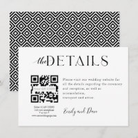 Carte de boîtier du site Web mariage QR CODE