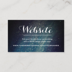 D'accompagnement Carte de boîtier du site Web Starry Night Galaxy