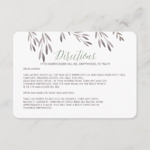 D'accompagnement Carte de boîtier Fleur sauvage Mariage