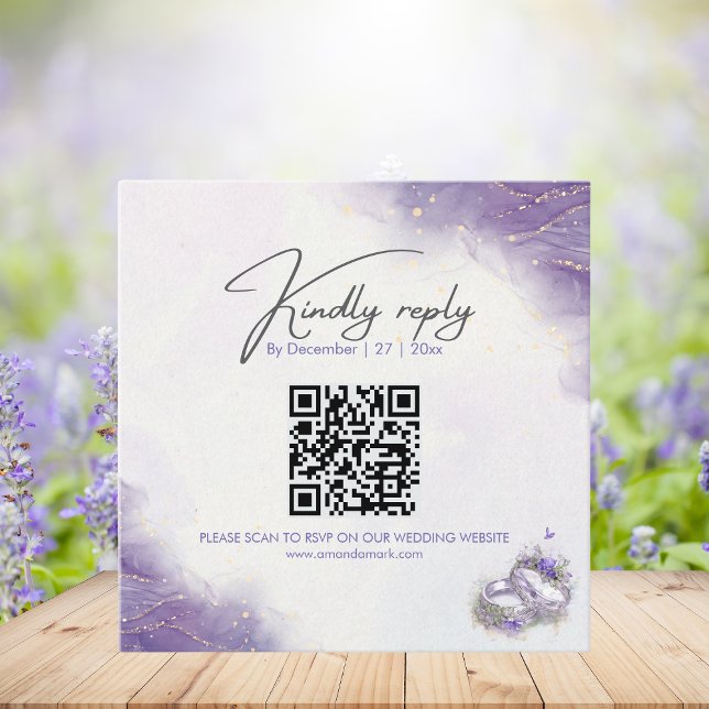 D'accompagnement Carte de boîtier lilas moderne (Créateur téléchargé)