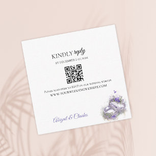 D'accompagnement Carte de boîtier lilas moderne