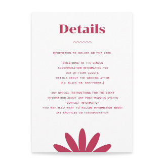D'accompagnement Carte de boîtier Mariage de marguerite