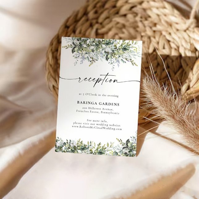 D'accompagnement Carte de boîtier Mariage de plantes vertes (Créateur téléchargé)