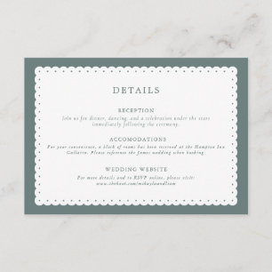 D'accompagnement Carte de boîtier Mariage Edge à pente classique