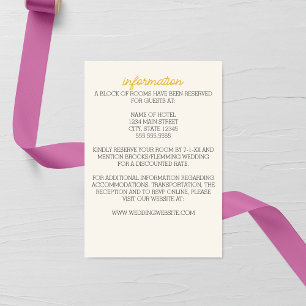 D'accompagnement Carte de boîtier Mariage minimaliste violet