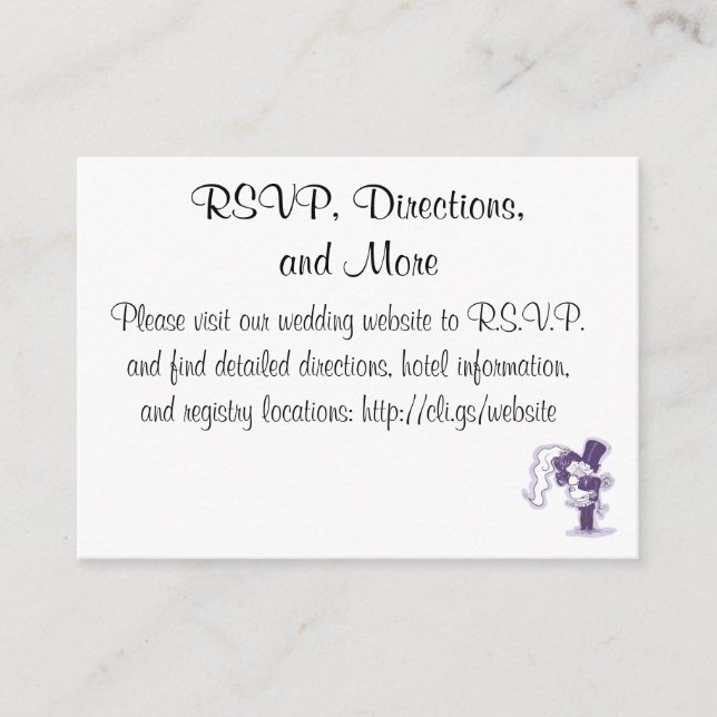 D'accompagnement Carte de boîtier Mariage rétro cursive (Devant)