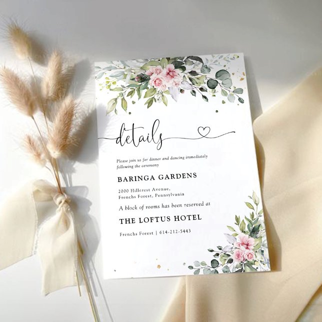 D'accompagnement Carte de boîtier Mariage rose vif (Créateur téléchargé)