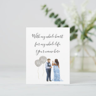 D'accompagnement Carte de boîtier mixte Mariage interracial